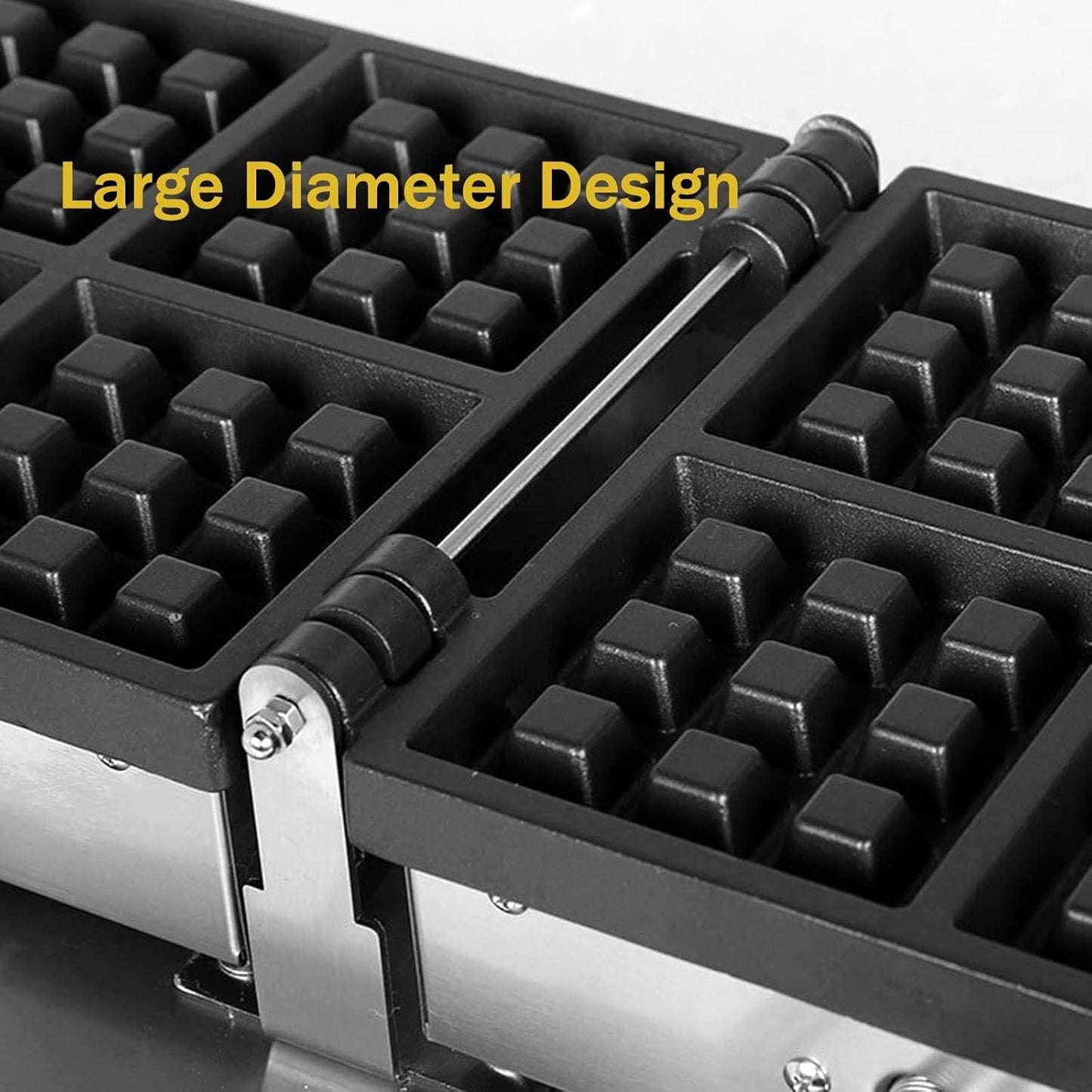 Commercial Non-Stick Electric Waffle Maker – Adjustable Temperature