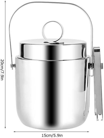 Stainless Steel Double-Walled Beverage Cooler & Champagne Bucket